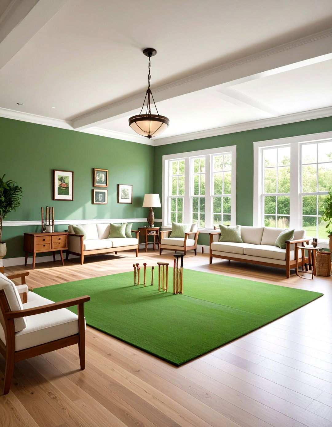 Croquet Lawn Game Room - 24 Preppy Room Ideas