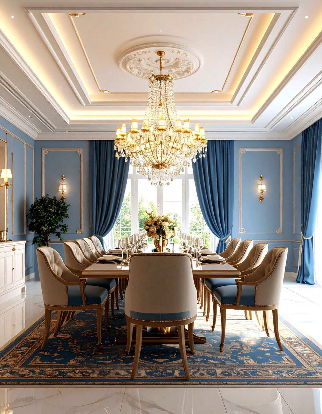 Crown Molding Layered Tray Ceiling - 24 tray ceiling ideas