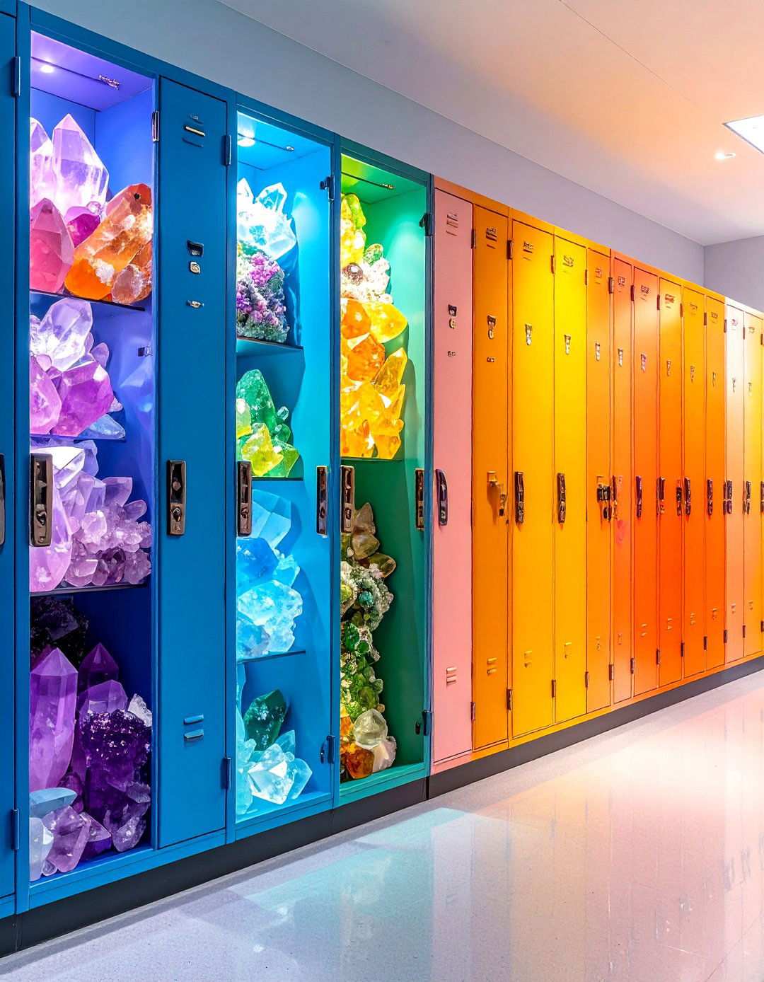Crystal Healing Energy Sanctuary - 24 Locker Decor Ideas