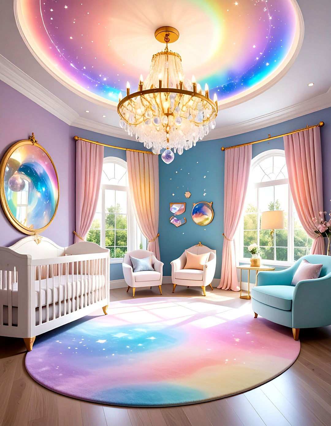 Crystal Planet Luxury Theme - 24 Space-themed Nursery Ideas