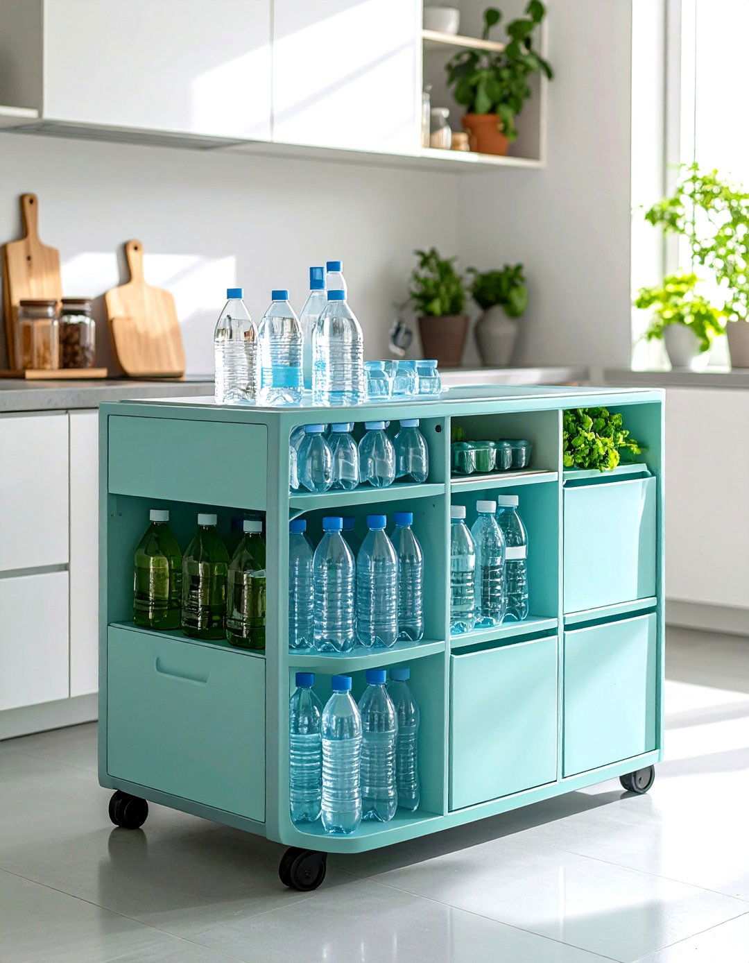 Cube Storage System - 24 Water Bottle Storage Ideas