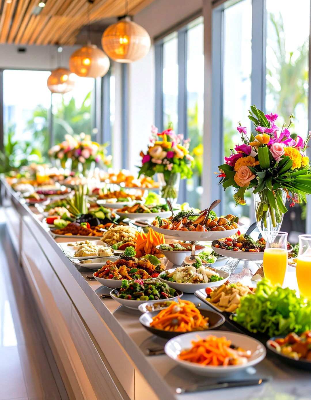 Cultural Fusion Food Bar - 24 Wedding Food Ideas