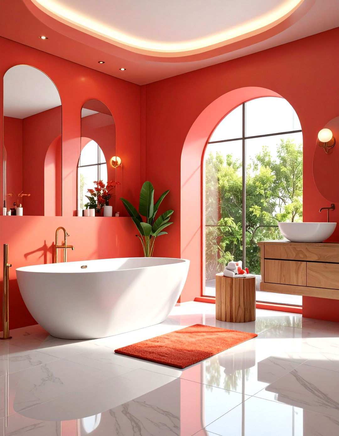 Curved Corner Niche Design - 24 Shower Niche Ideas