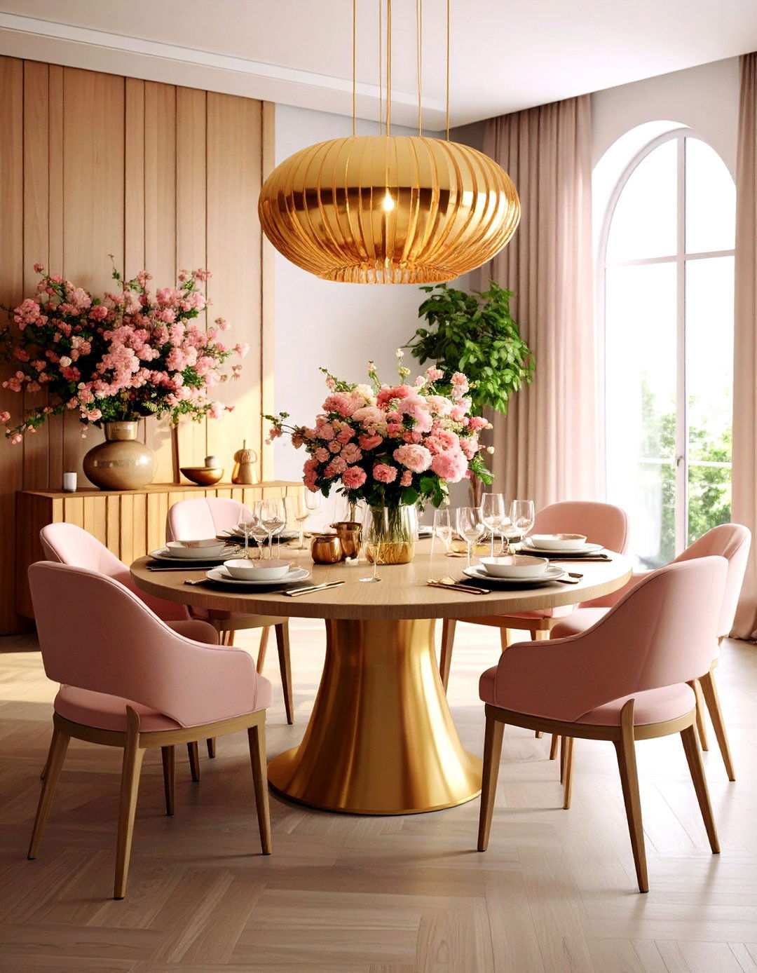 Curved Furniture Dining Room - 24 Room Decorating Ideas