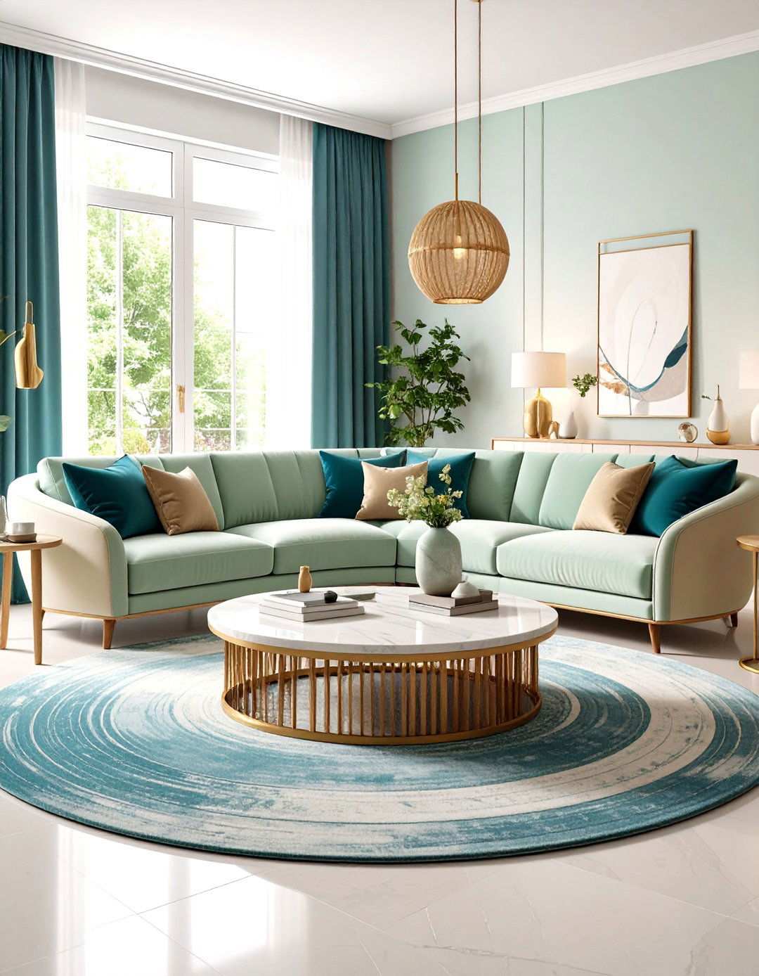 Curved Furniture Statement Pieces - 24 Spring Decor Ideas