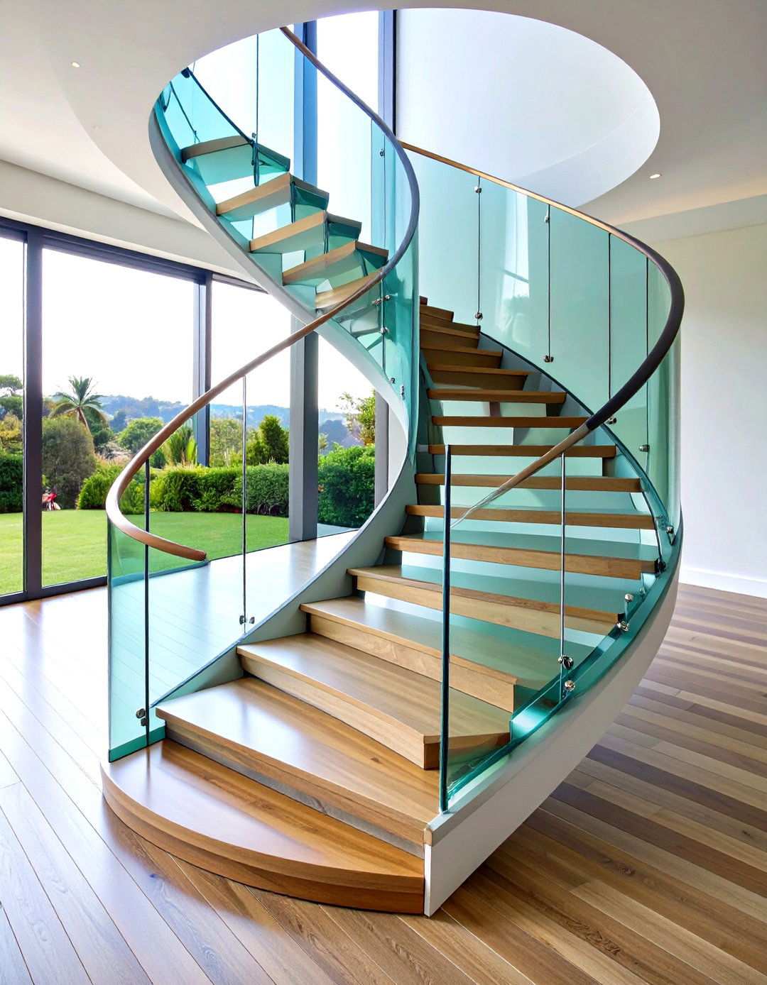 Curved Glass Balustrade Systems - 24 Stair Railing Ideas