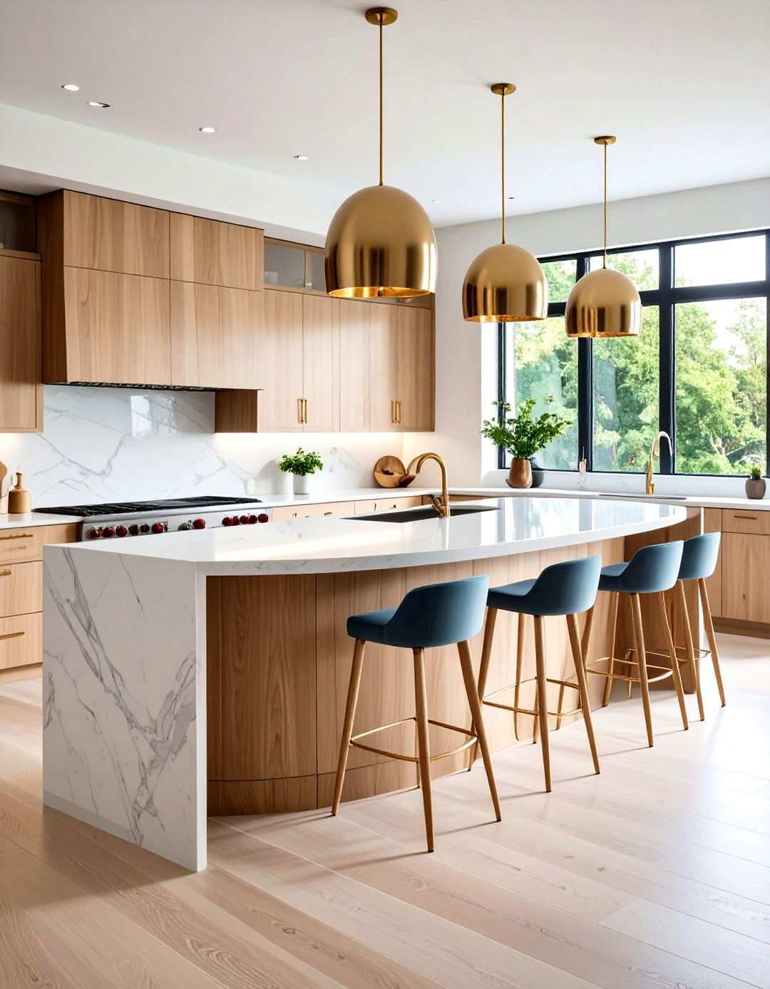 Curved Kitchen Island Bar - 24 Kitchen Bar Ideas