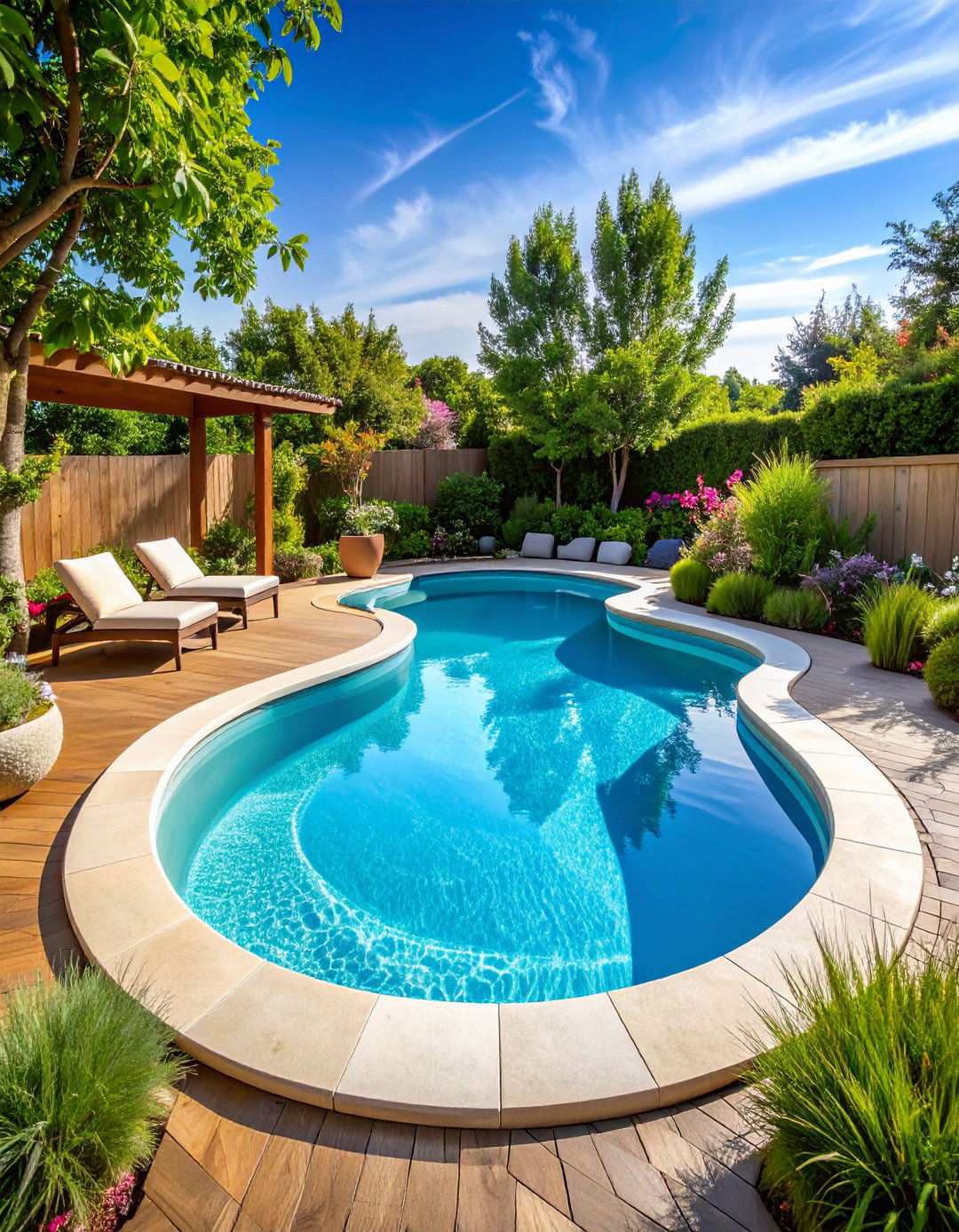 Curved Organic Plunge Pool Shape - 24 Plunge Pool Ideas
