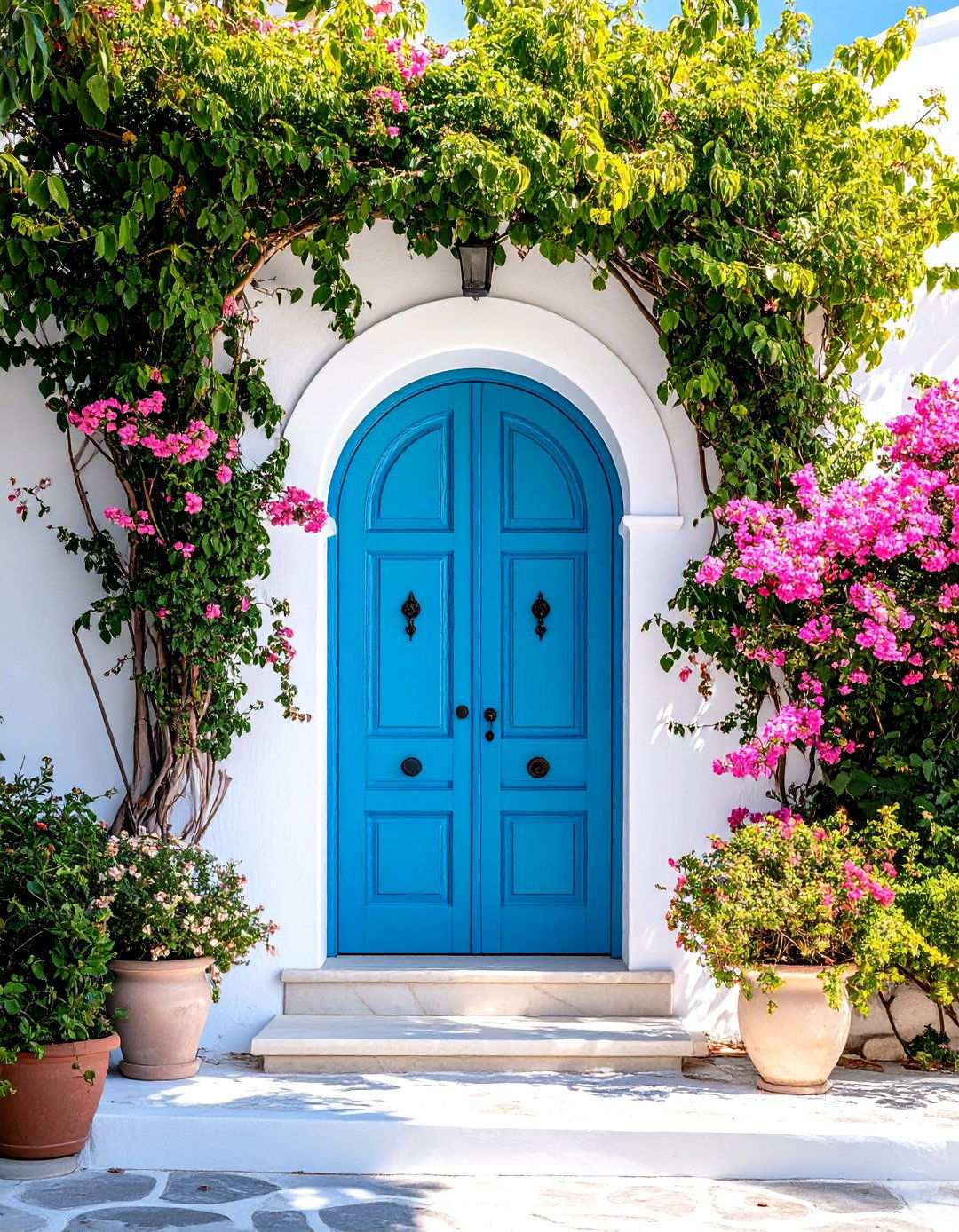 Curved Top Architectural Features - 24 Mediterranean Front Door Ideas