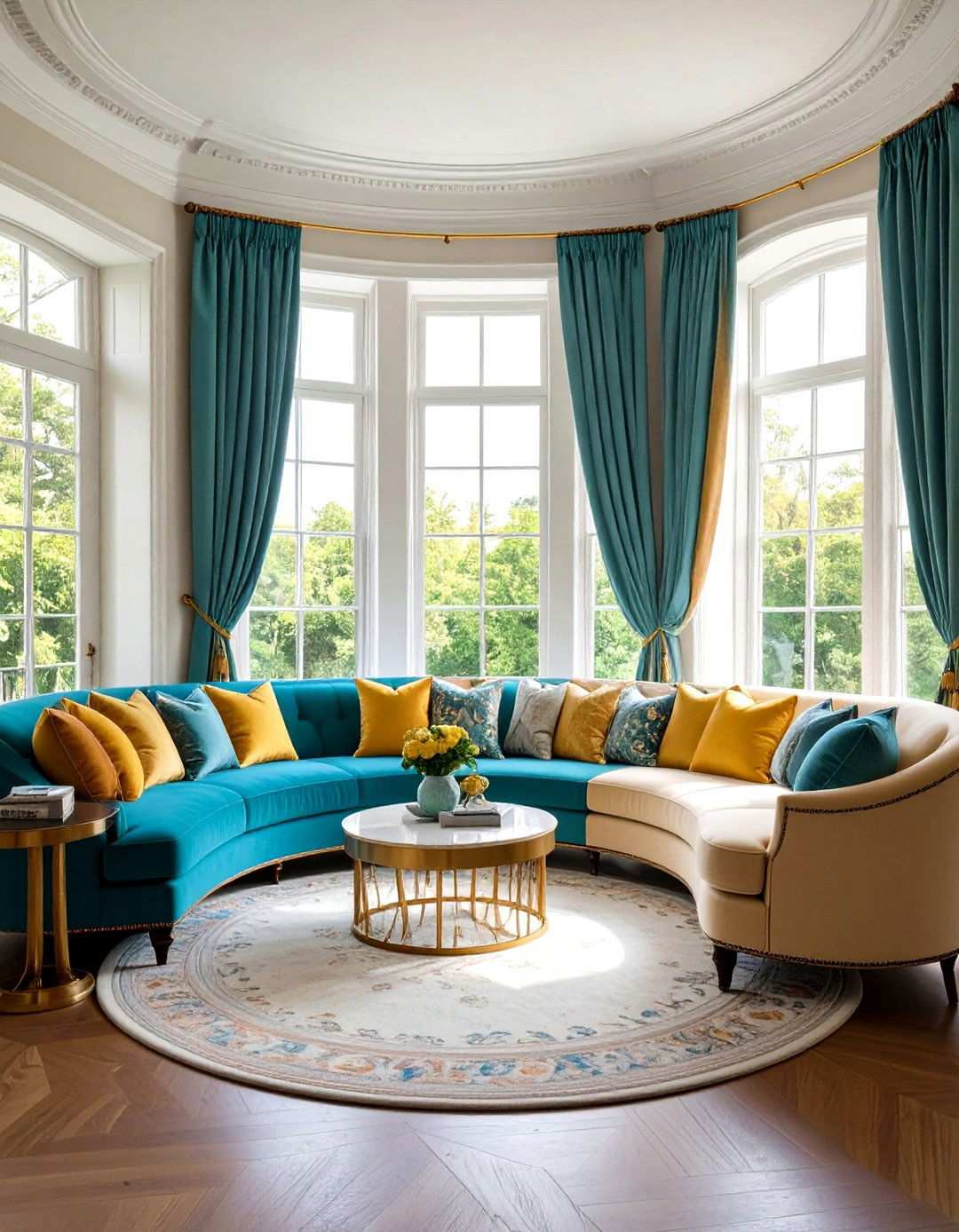 Curved Wainscoting for Rounded Architectural Features - 24 Wainscoting Ideas