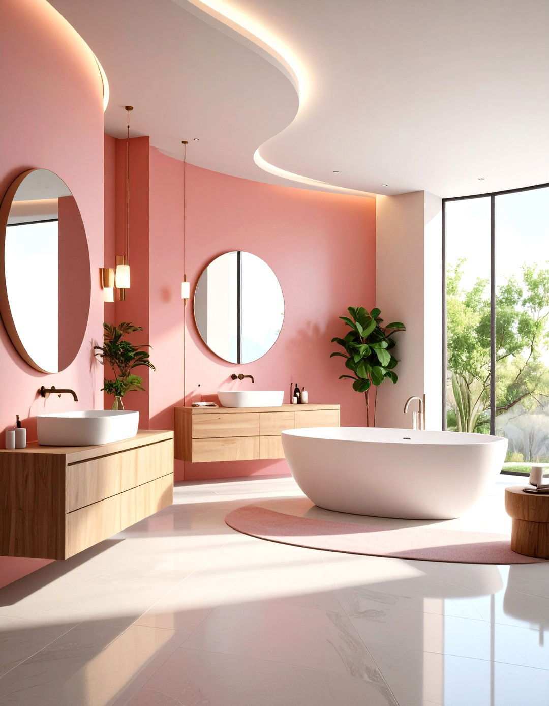 Curved Wall Wet Room Design - 24 Wet Room Ideas