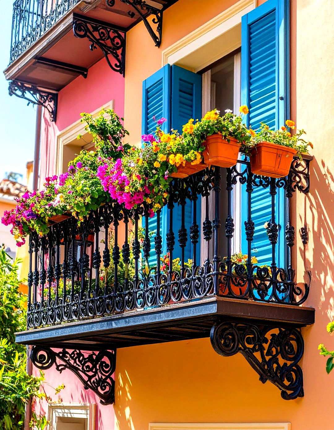 Custom Artistic Balcony Metalwork - 24 Wrought Iron Balcony Railing Design Ideas