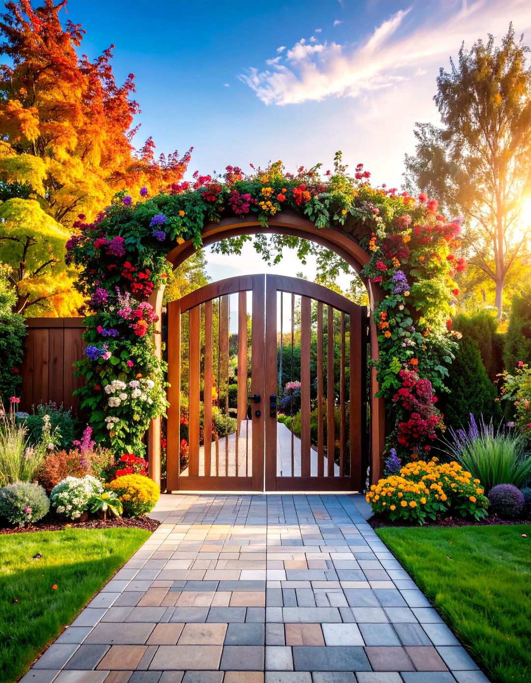 Custom Artistic Sculpture Integration Gates - 24 Metal Garden Gate Ideas