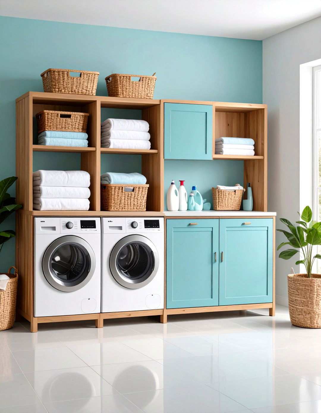 Custom Built Sorting Centers - 24 Laundry Basket Storage Ideas
