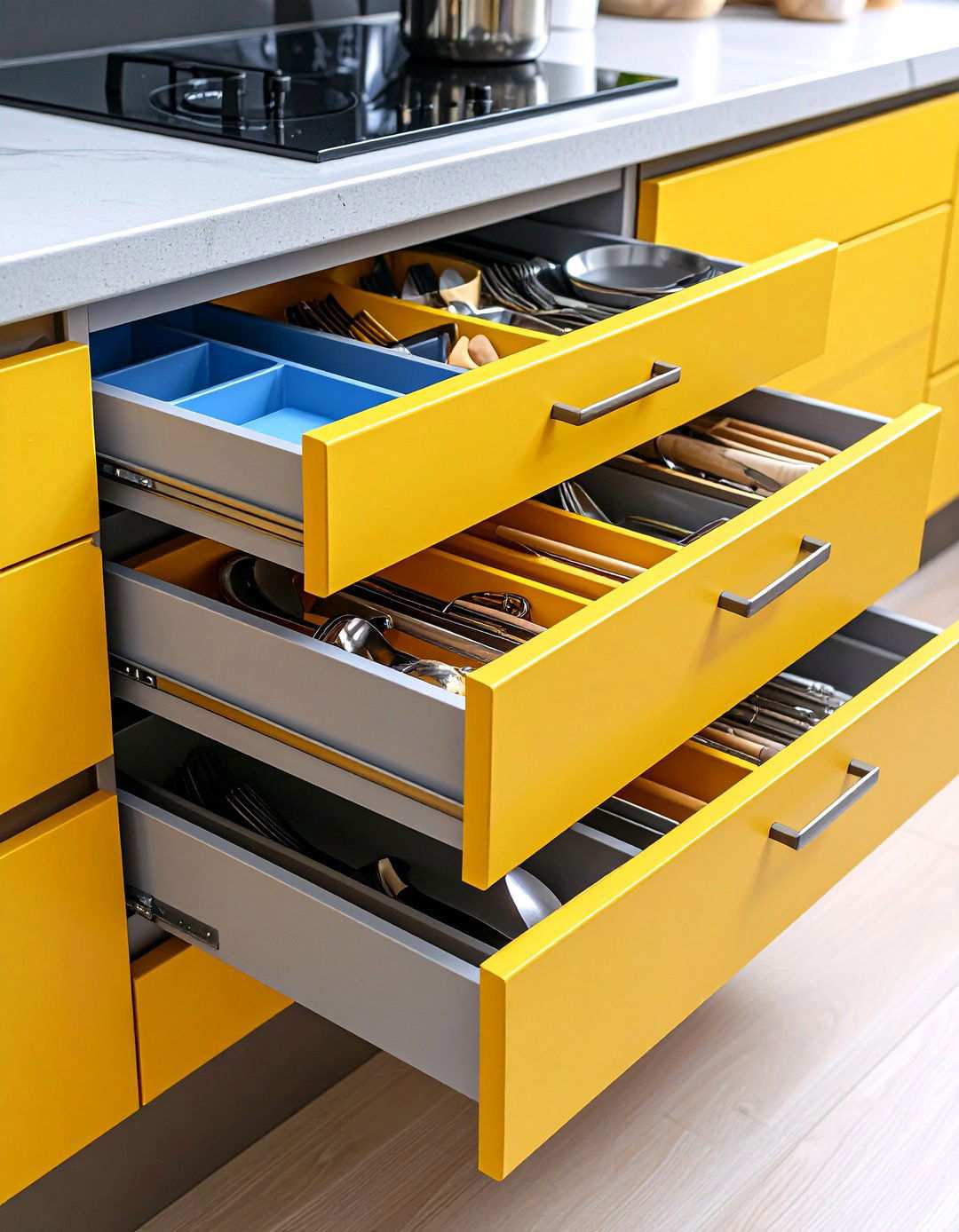 Custom Drawer Dividers - 24 Pots and Pans Storage Ideas