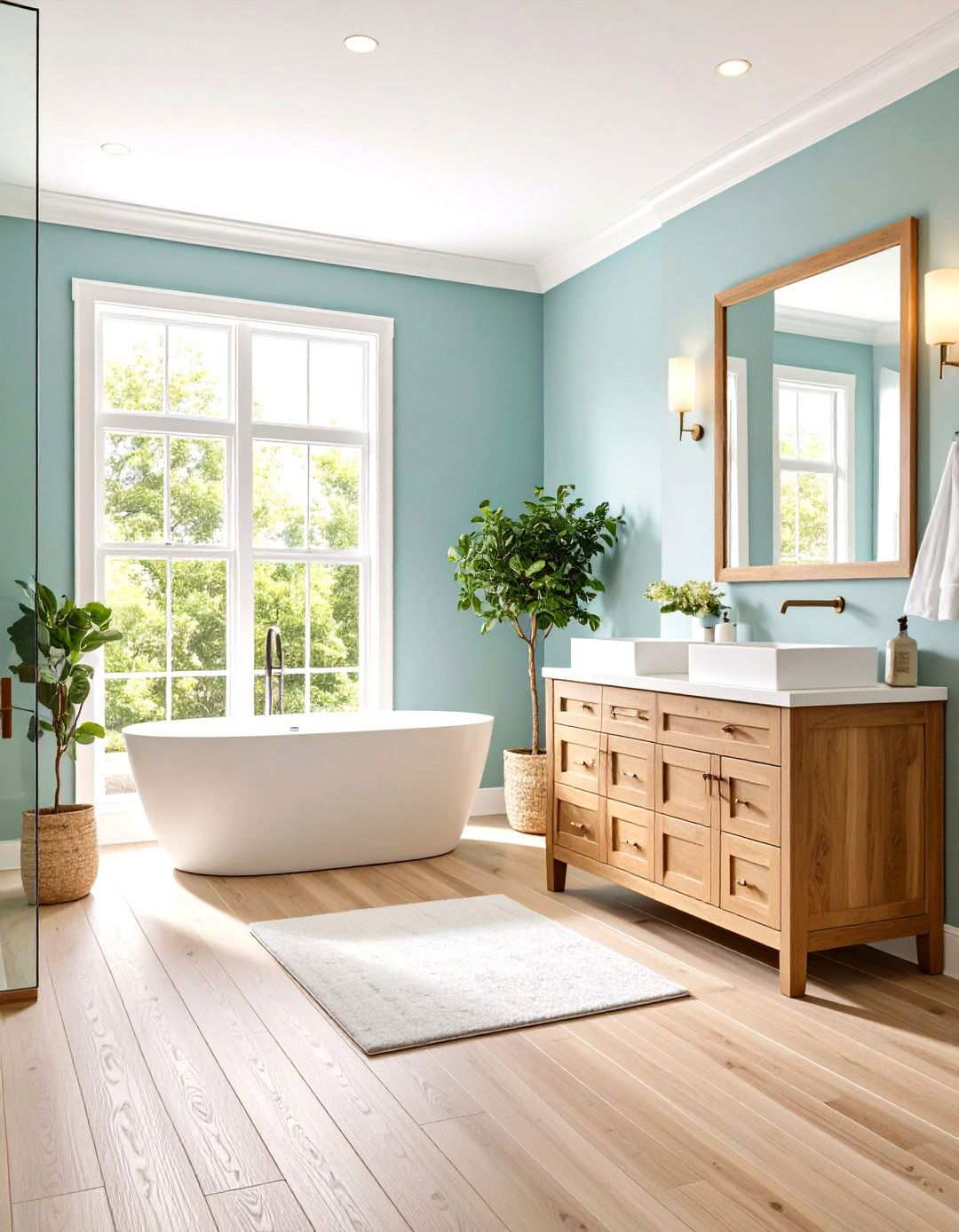 Custom Millwork Built In Features - 24 Large Bathroom Ideas