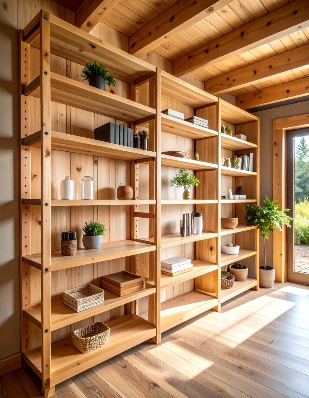 Custom Wooden Shelving - 24 Shed Shelving Ideas