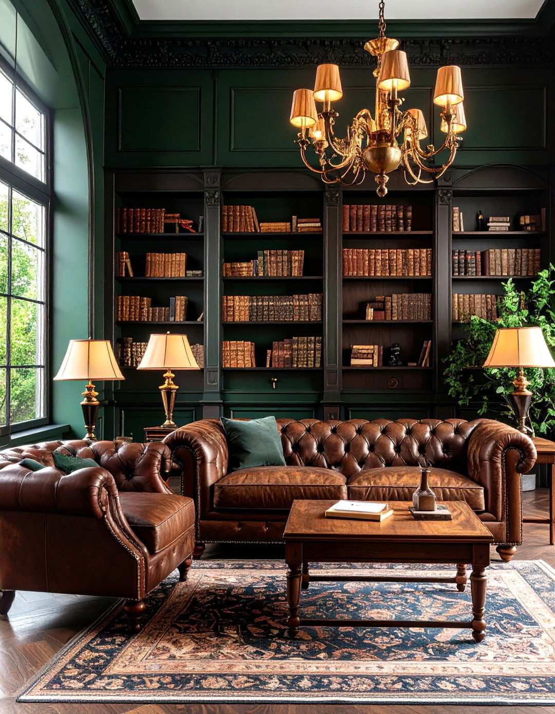 Dark Academia Living Room Sanctuary - 24 Mens Living Room Ideas