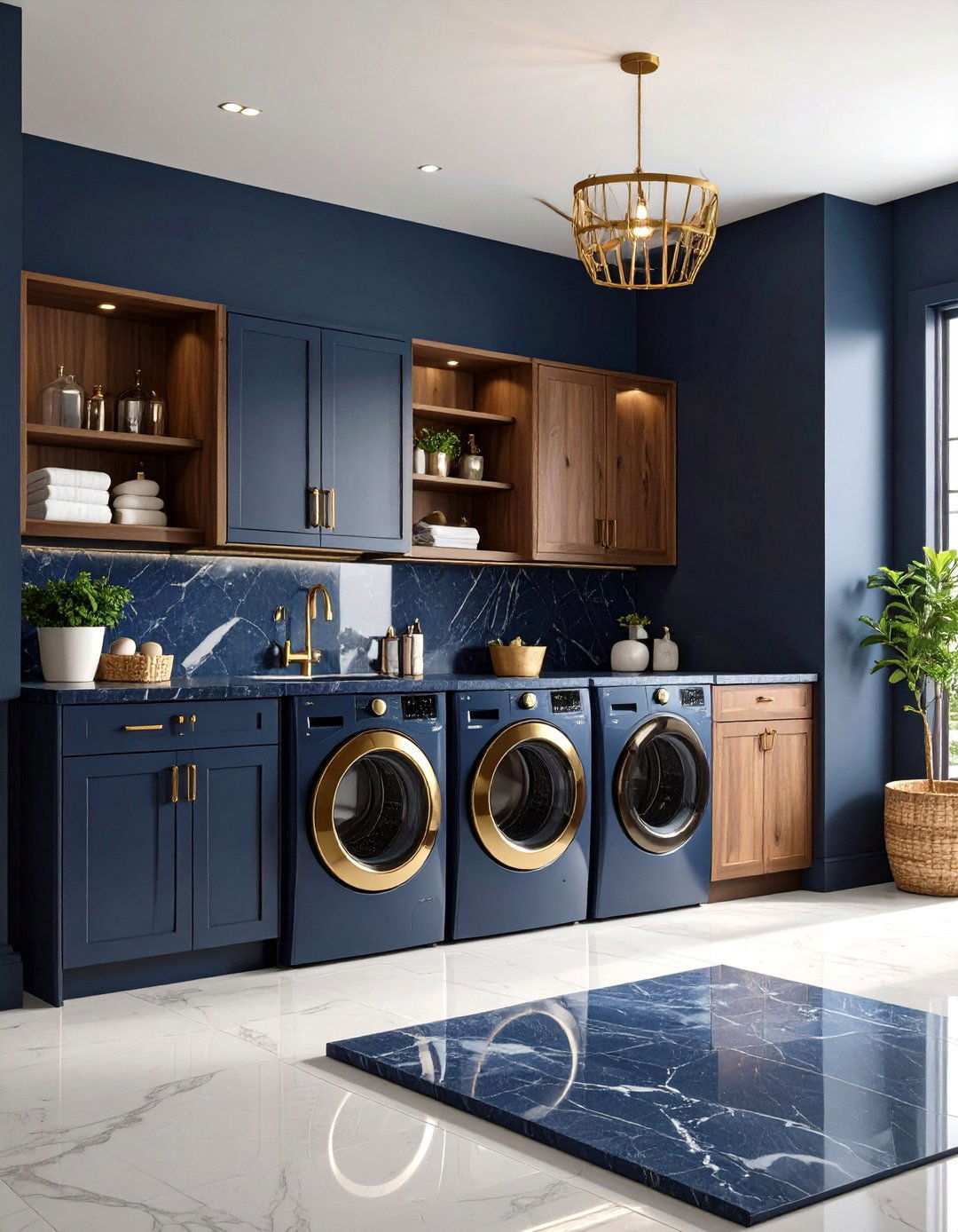 Dark and Moody Drama - 24 Laundry Room Decor Ideas