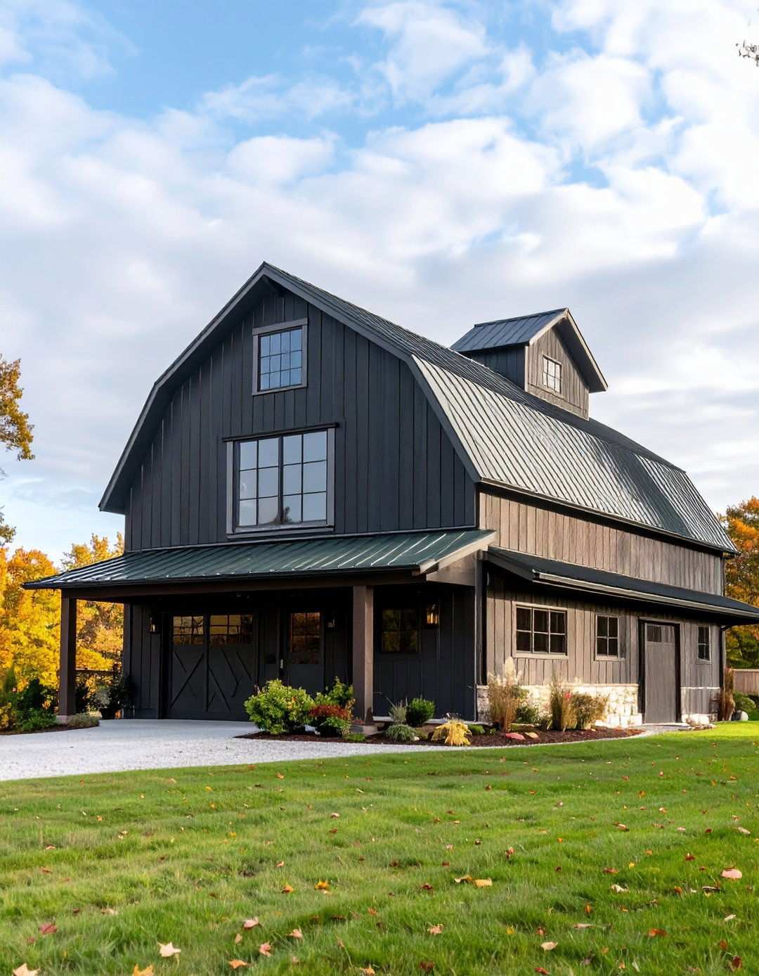 Dark Earth Tone Palette - 24 Pole Barn and Barndominium House Exteriors