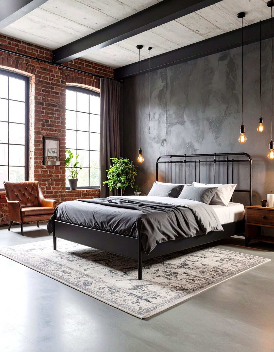 Dark Industrial Loft Bedroom - 24 Man Cave Bedroom Ideas