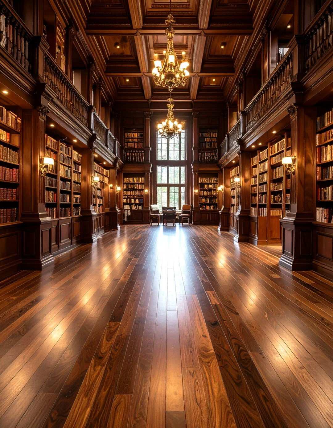Dark Walnut Statement Floors - 24 Wood Floor Design Ideas