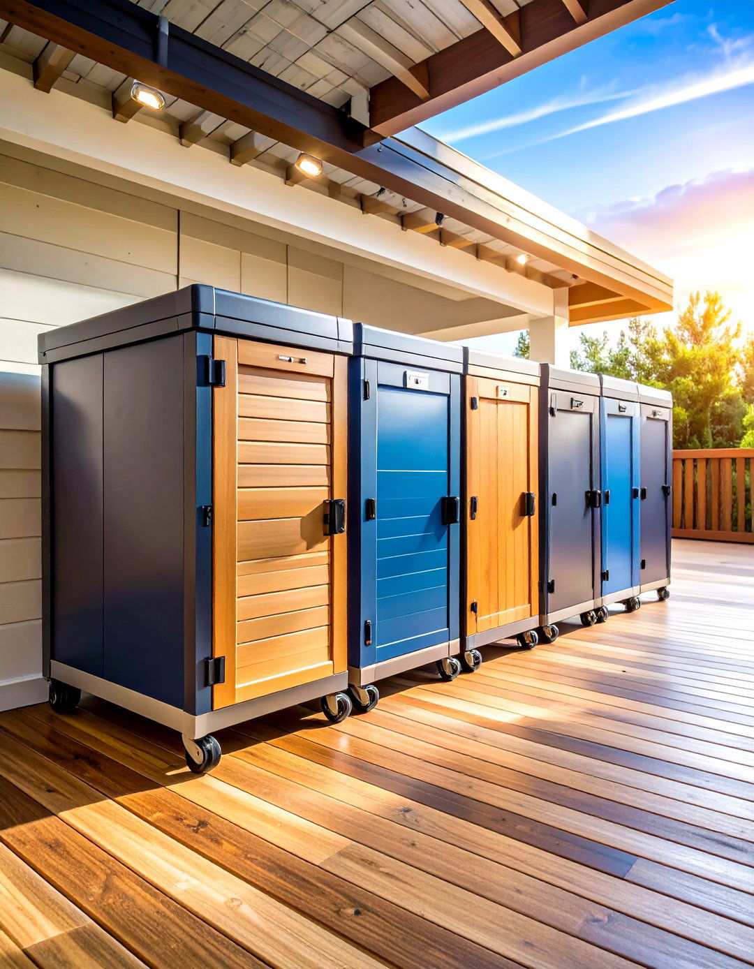 Deck Box Storage and Organization - 24 Under Deck Landscaping Ideas