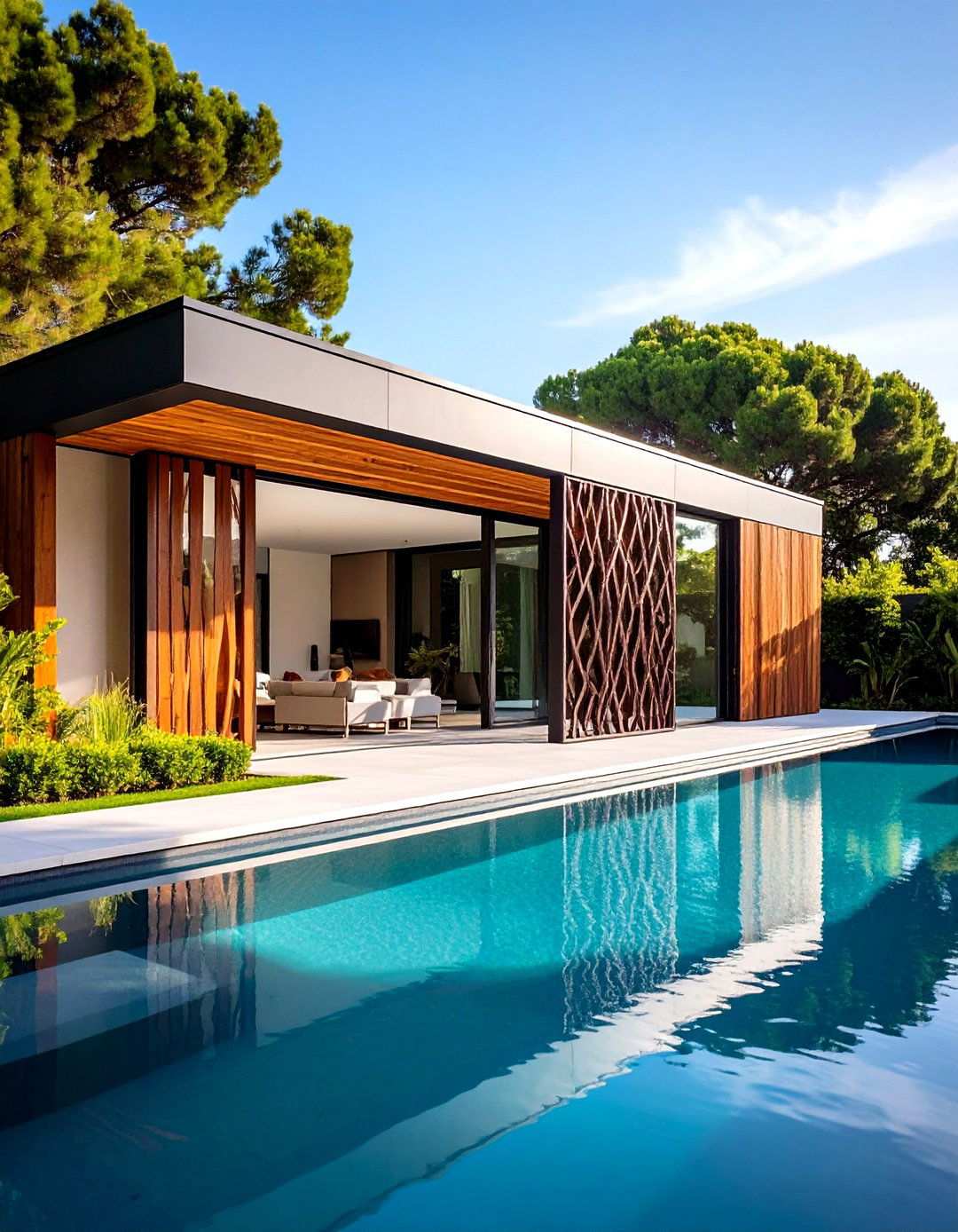 Decorative Metal Privacy Panels - 24 Pool Privacy Ideas