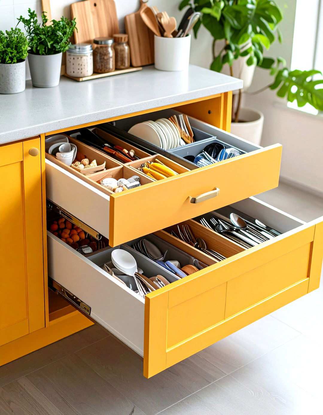 Deep Drawer Organization System - 24 Tupperware Organization Ideas