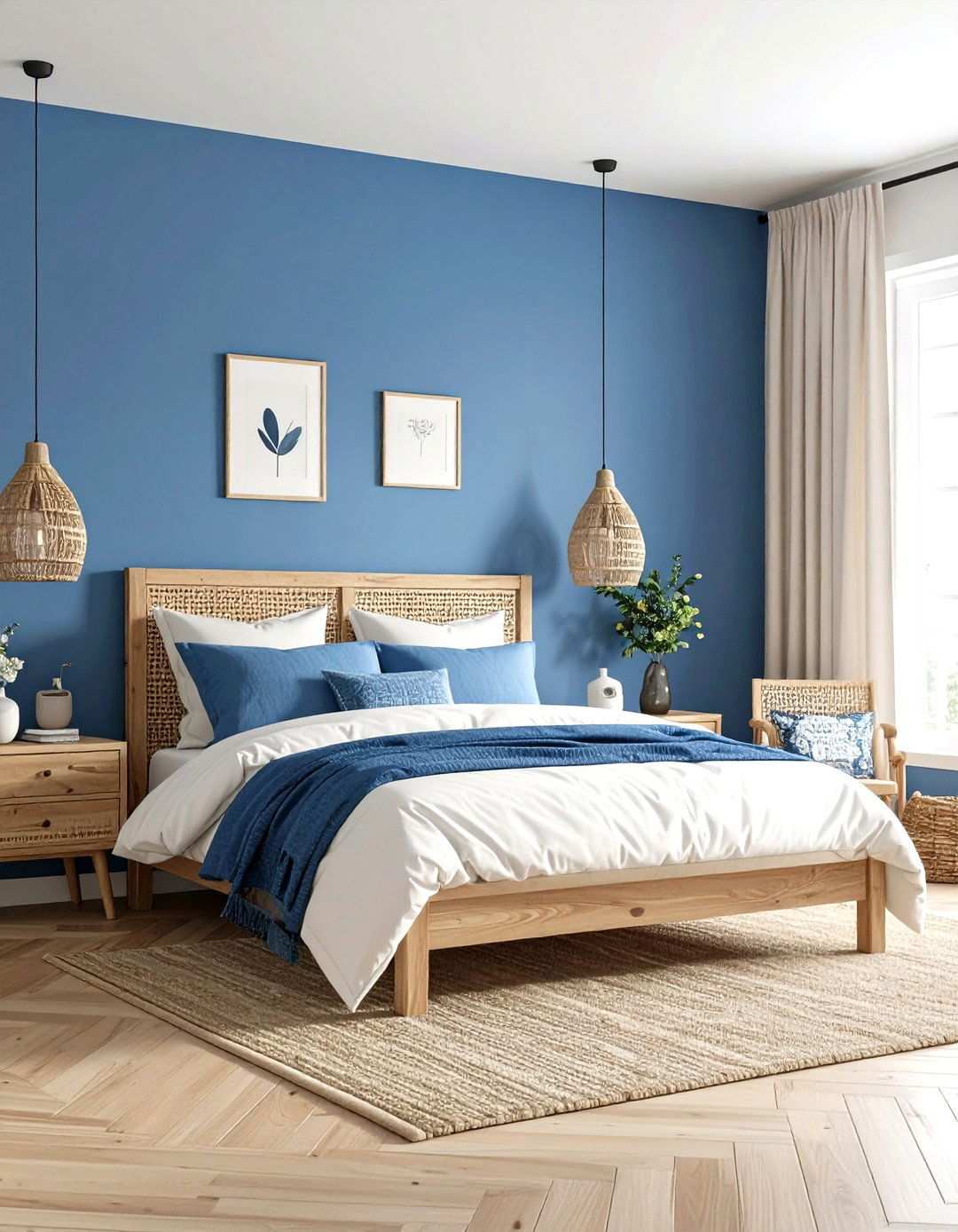 Denim Blue Casual Comfort - 24 Moody Blue Bedroom Ideas