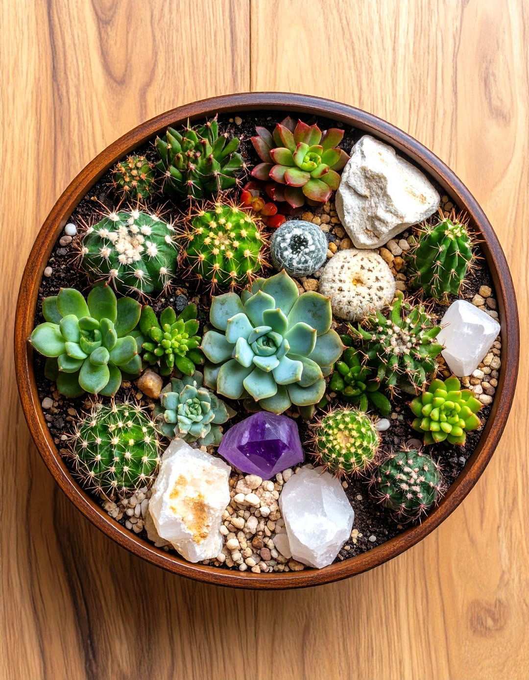 Desert Gemstone Landscape - 24 Terrarium Ideas