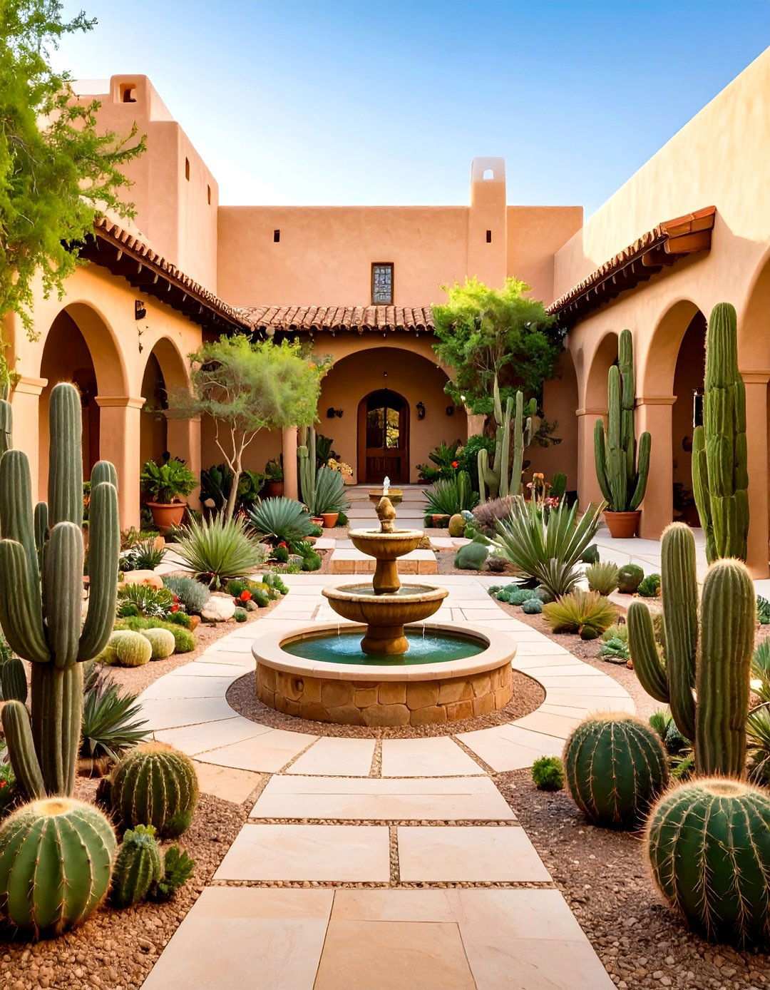 Desert Inspired Spanish Courtyard - 24 Spanish Courtyard Ideas