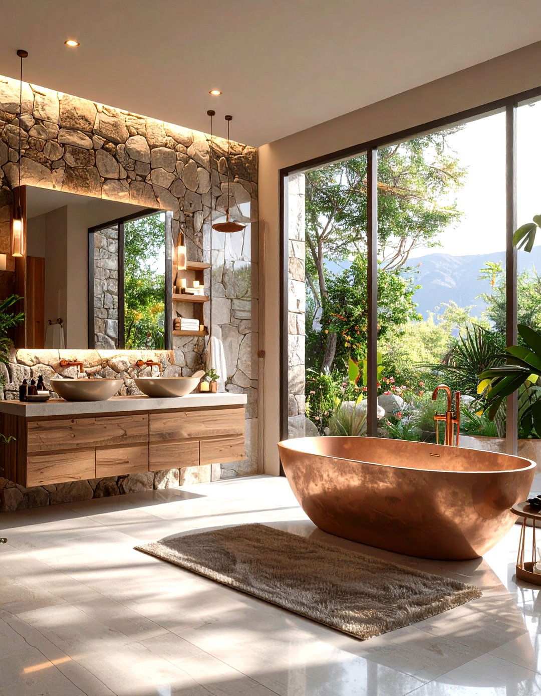 Desert Oasis Master Bathroom Suite - 24 Southwestern Decor Ideas