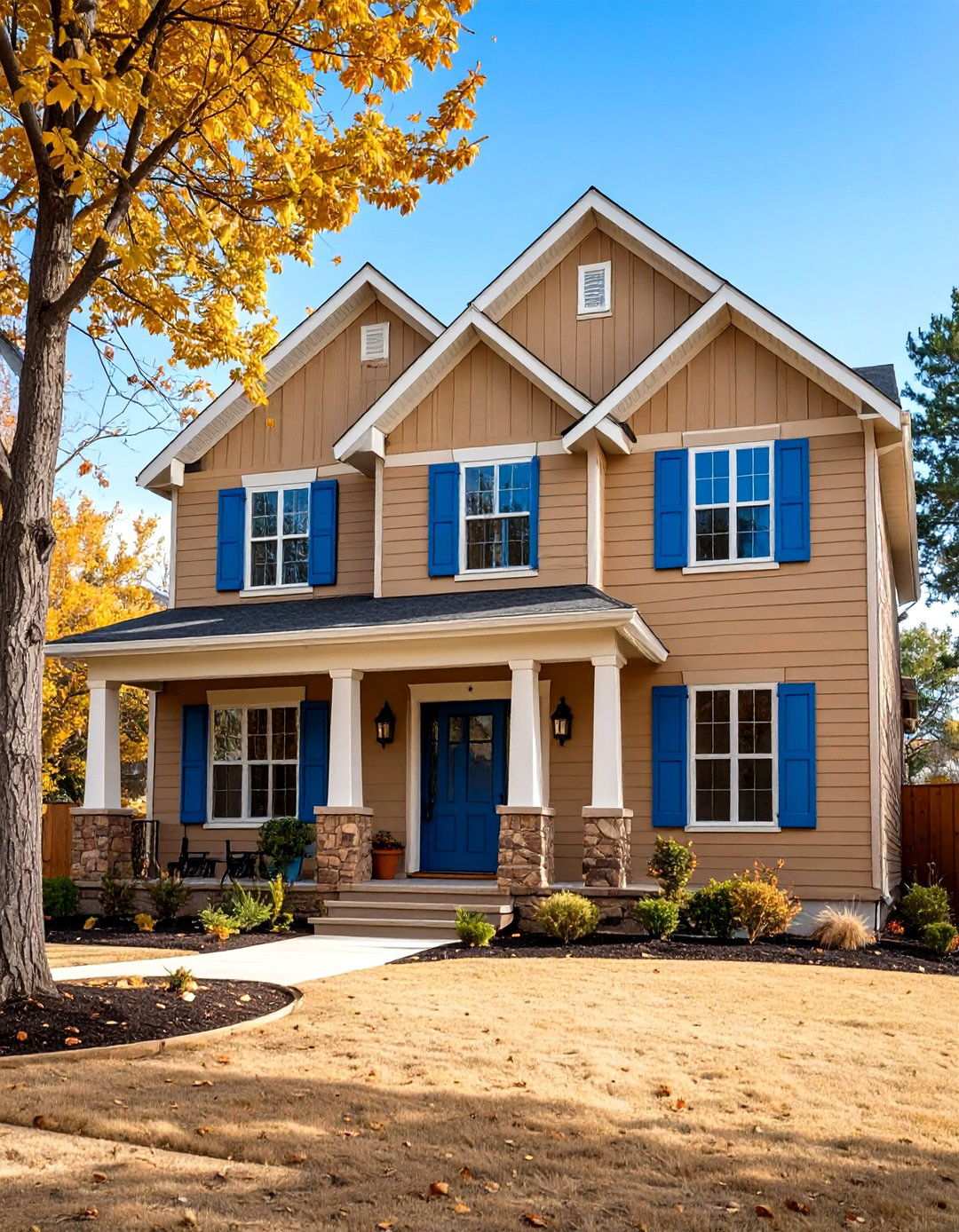 Desert Tan Neutral Tones - 24 House Siding Colors