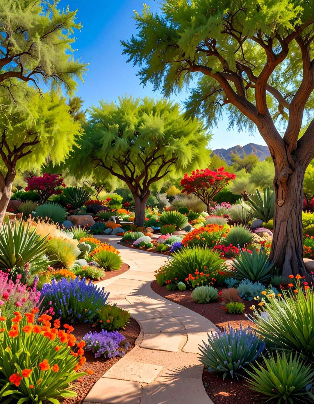 Desert Tree Oasis - 24 Xeriscape Ideas