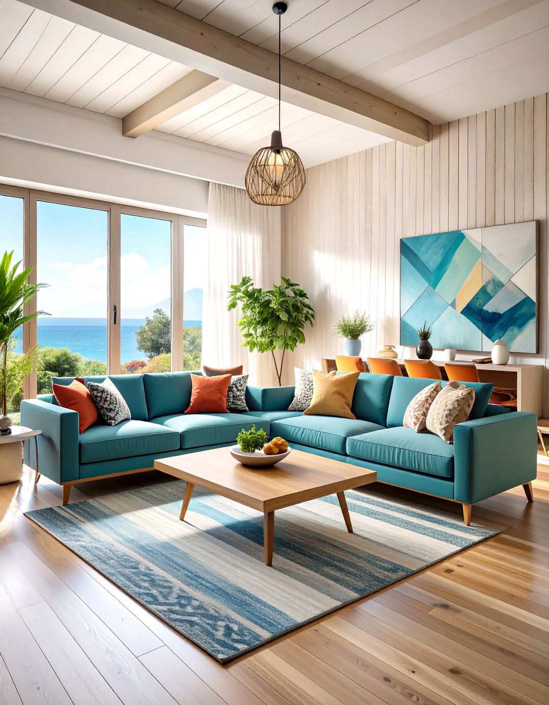 Diagonal Shiplap Pattern Design - 24 Shiplap Living Room Ideas
