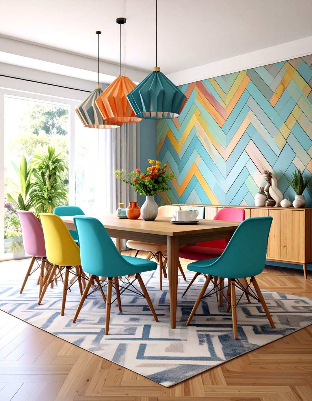 Diagonal Shiplap Pattern Installation Feature - 24 Shiplap Dining Room Wall Ideas