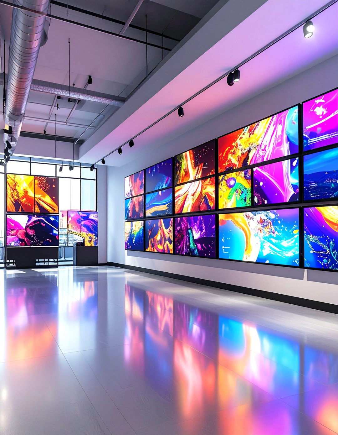 Digital Art Display Systems - 24 Office Wall Decor Ideas