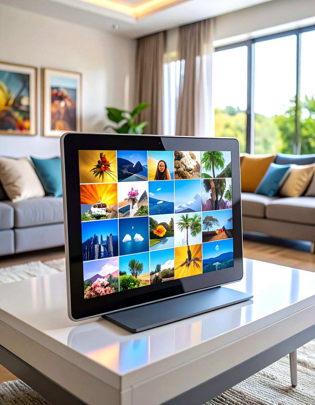 Digital Photo Frames with Rotating Displays - 24 Photo Storage Ideas