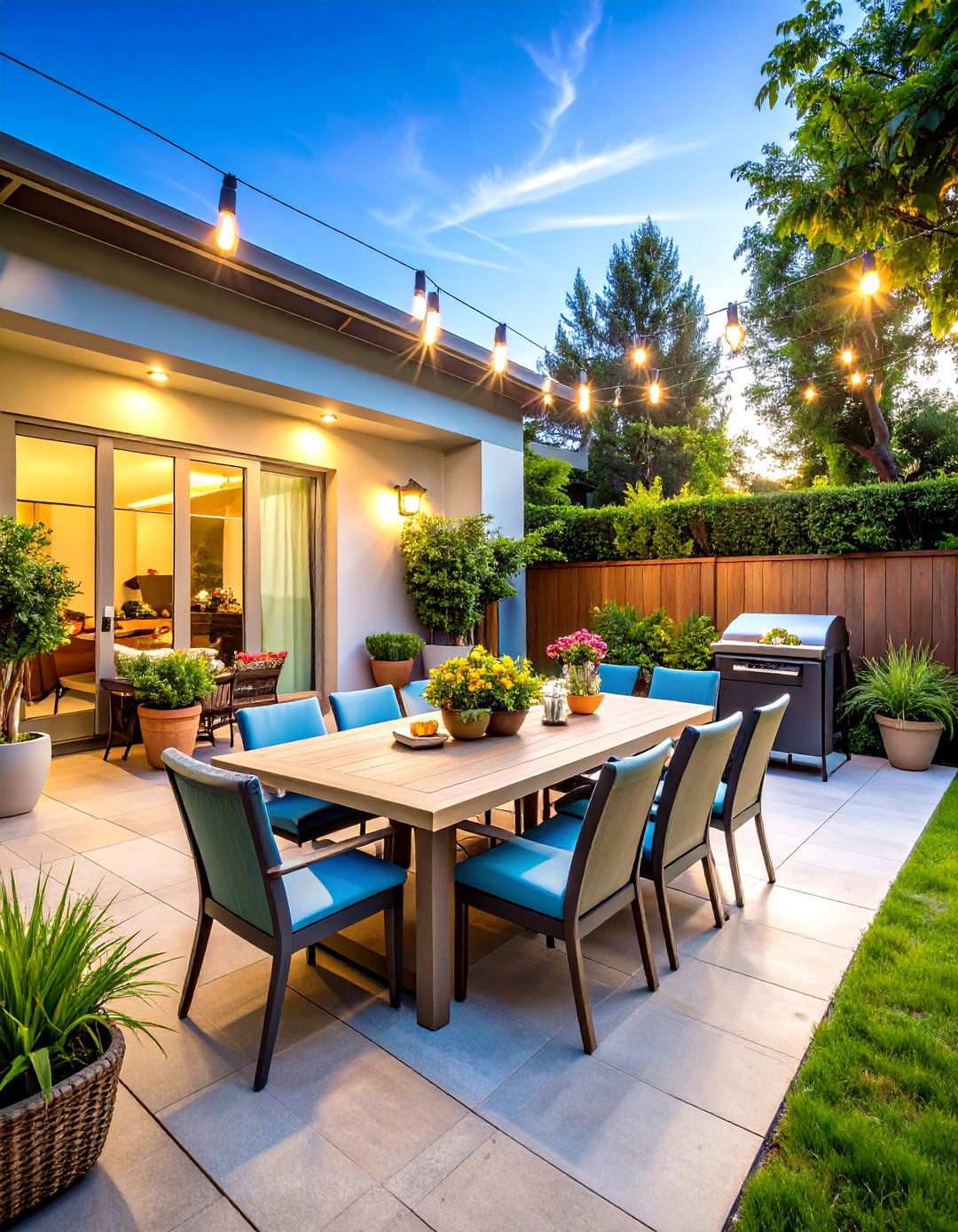 Dining Focused Patio - 24 Small Backyard Patio Ideas