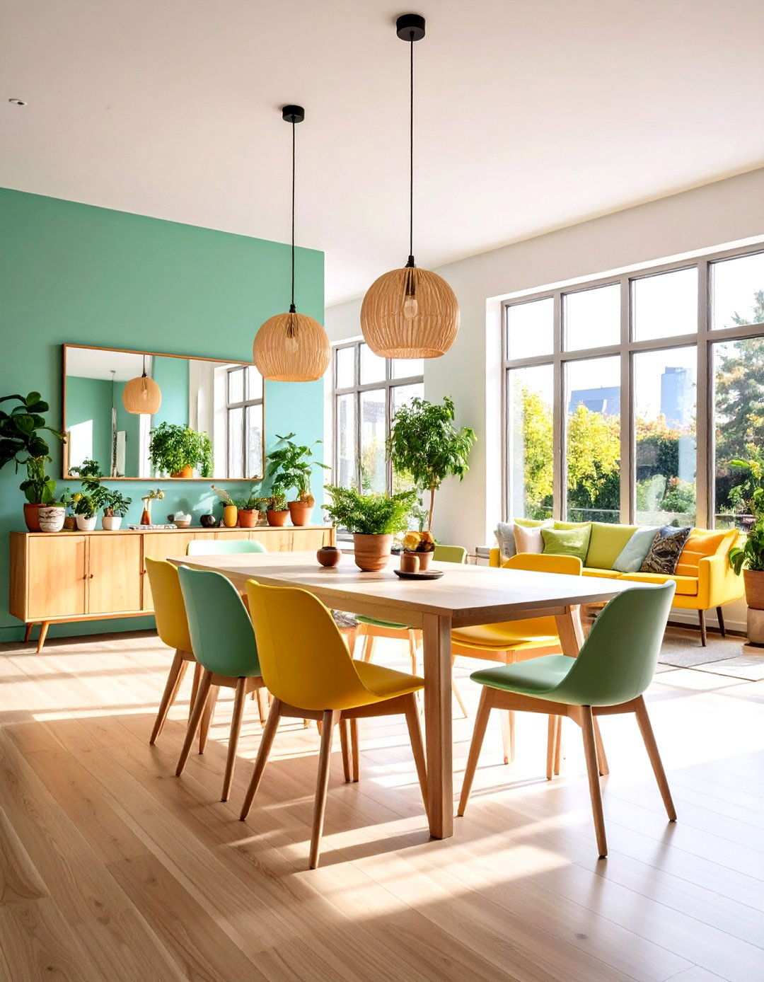 Dining Room Zen Workout Sanctuary - 24 Small Home Gym Ideas