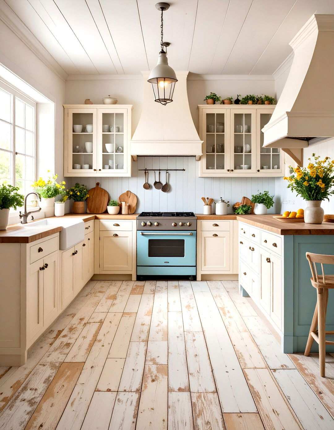 Distressed Painted Floor Look - 24 Painted Floor Ideas