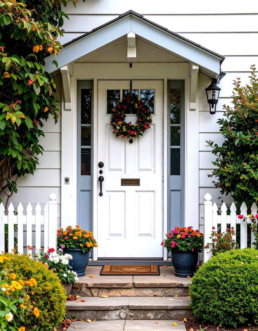 Distressed Painted Rustic Front Door - 24 Rustic Front Door Ideas