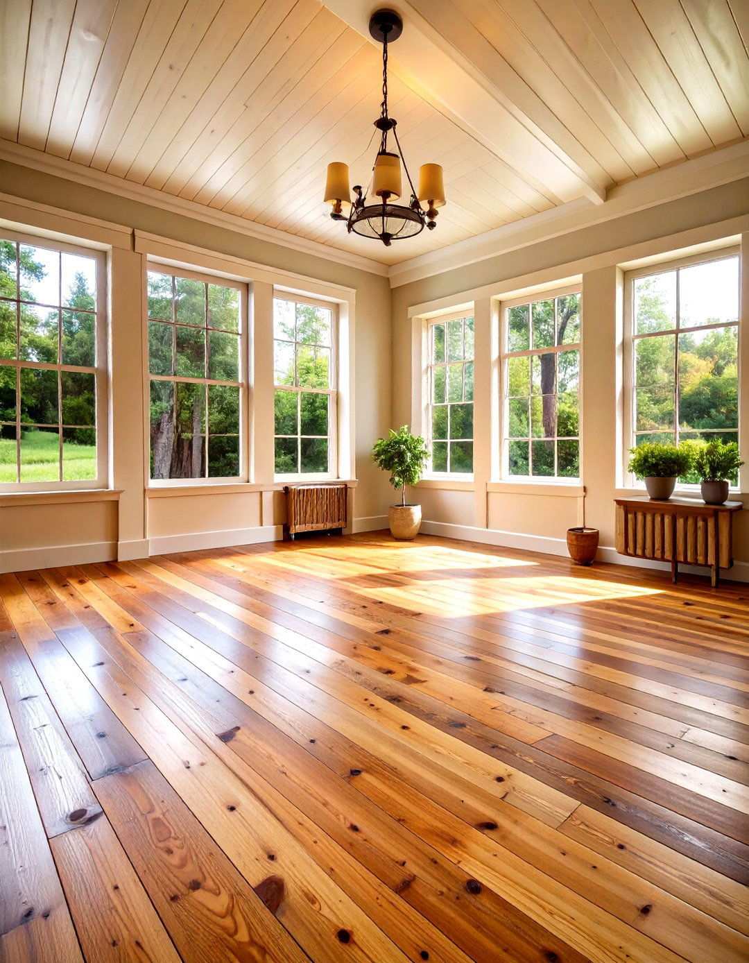 Distressed Pine Character Flooring - 24 Wood Floor Ideas