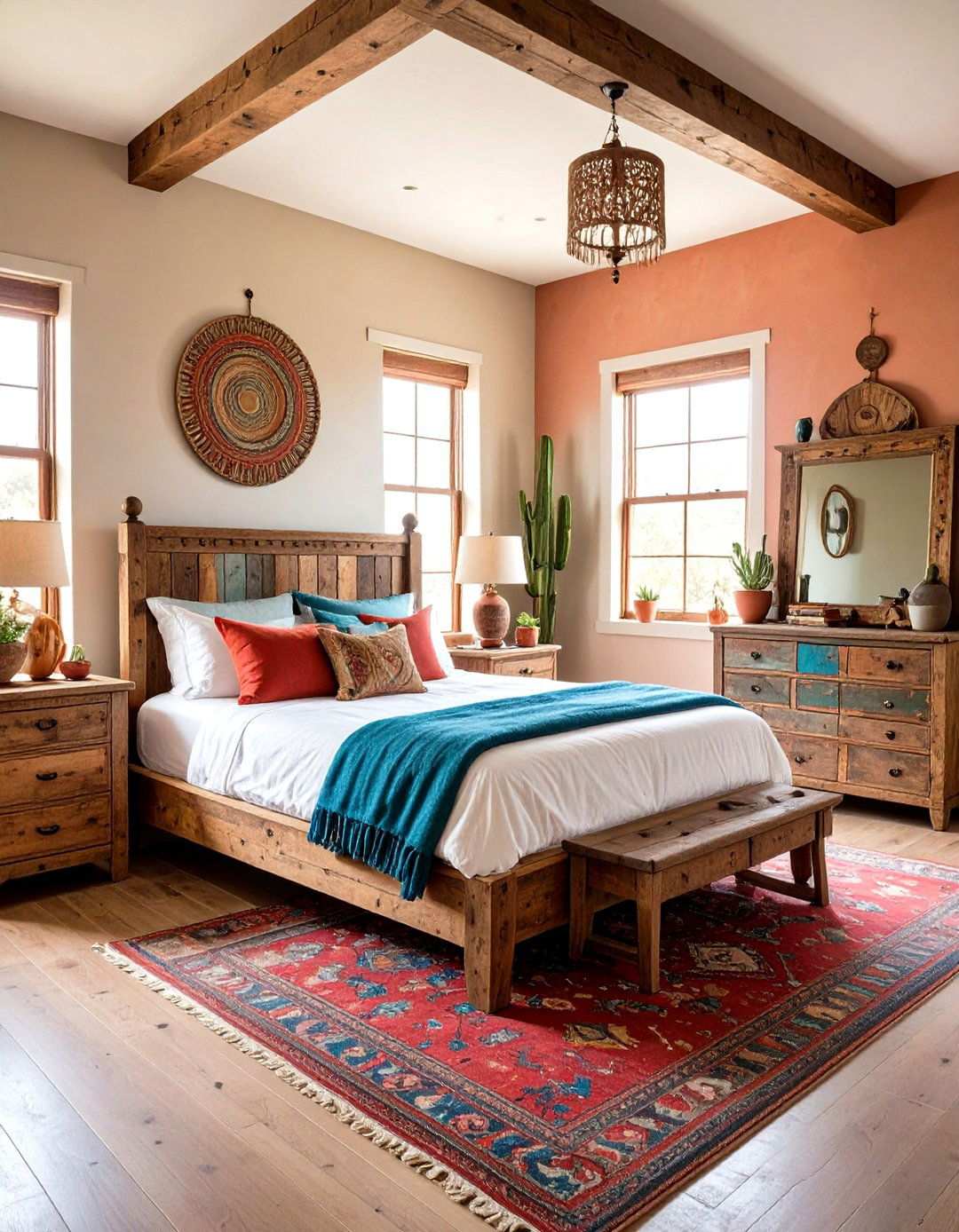 Distressed Wood Furniture - 24 Southwest Interior Design Ideas