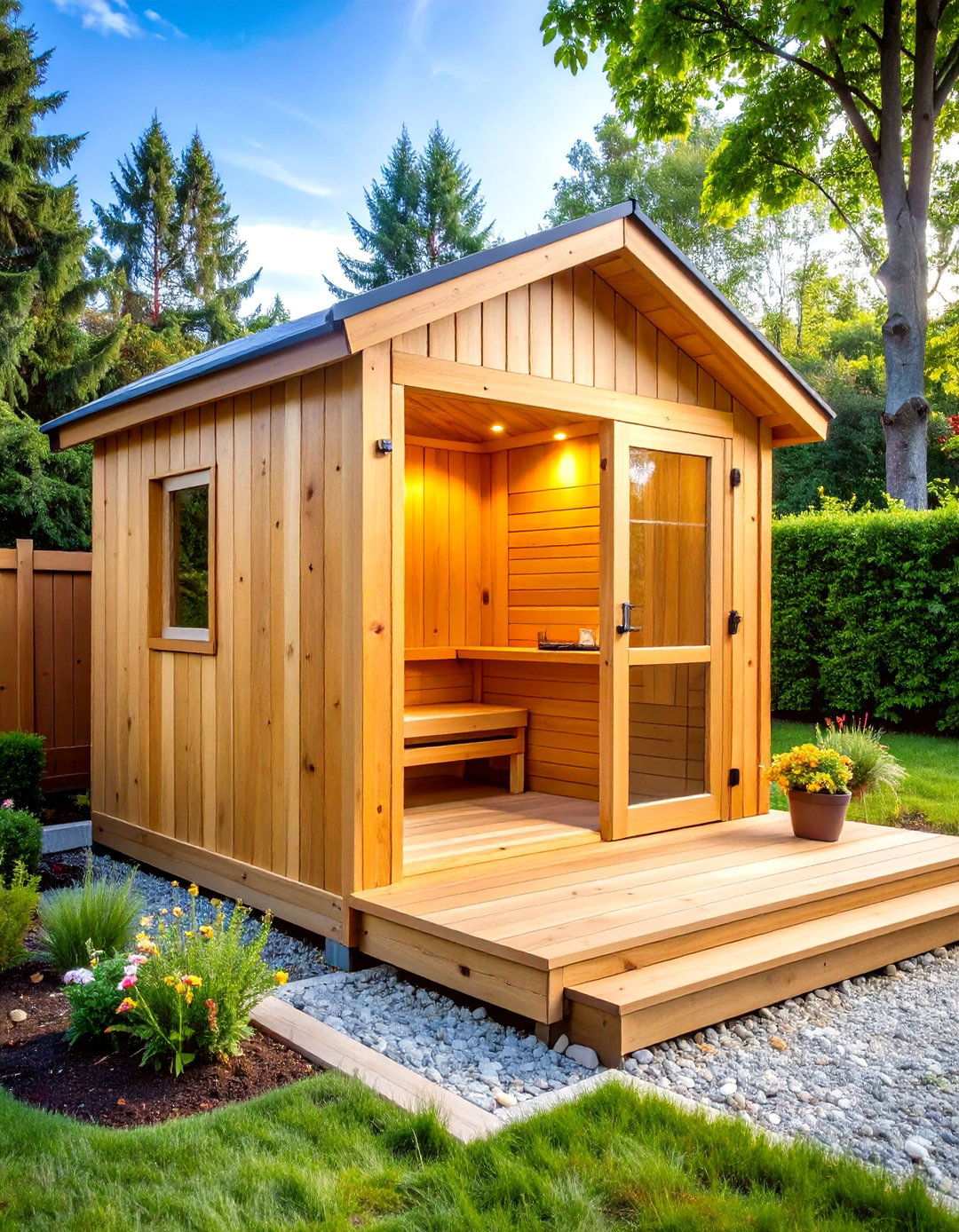 DIY Kit Sauna with Prefabricated Components - 24 Outdoor Sauna Ideas