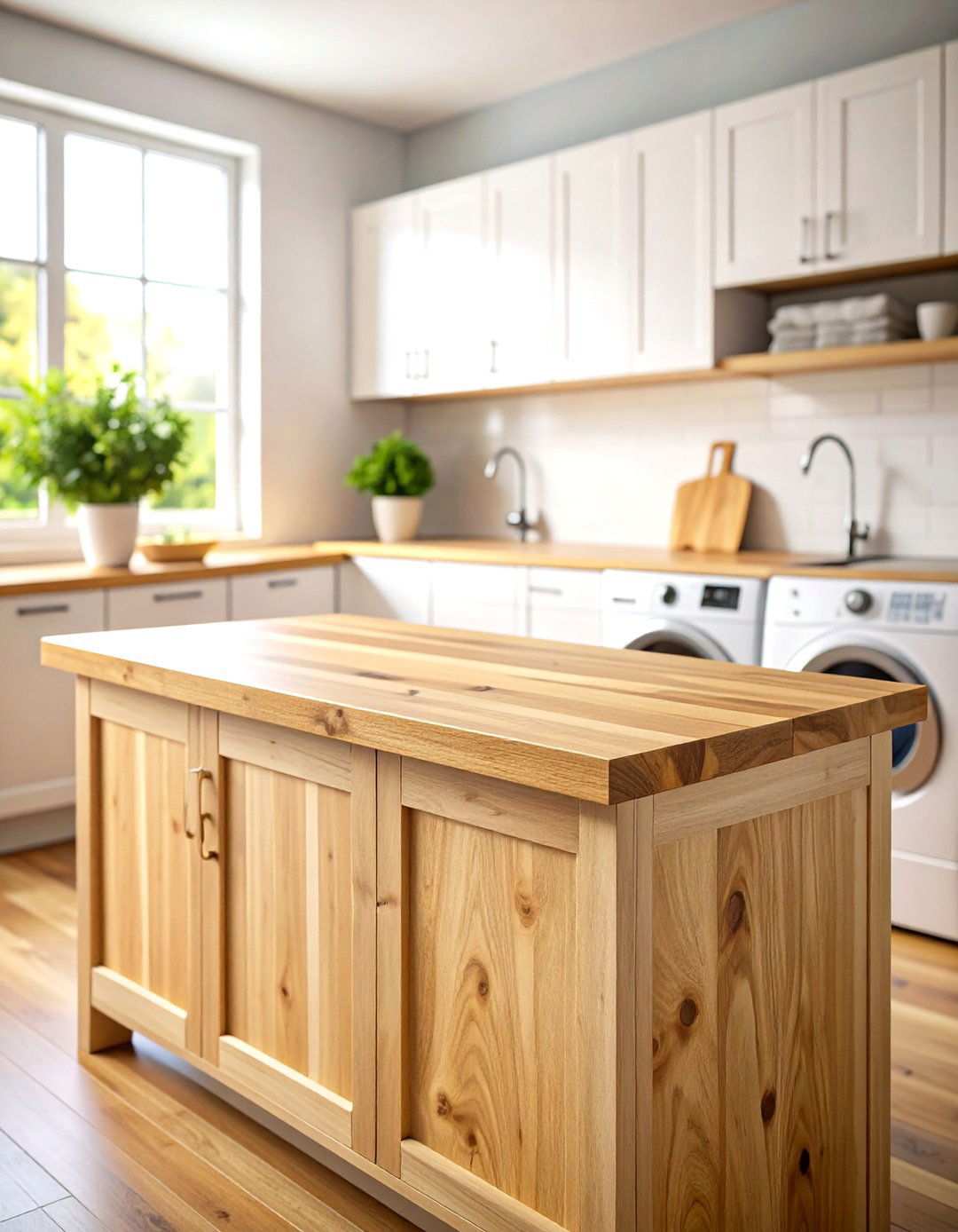 DIY Plywood Countertop - 24 Laundry Room Countertop Ideas