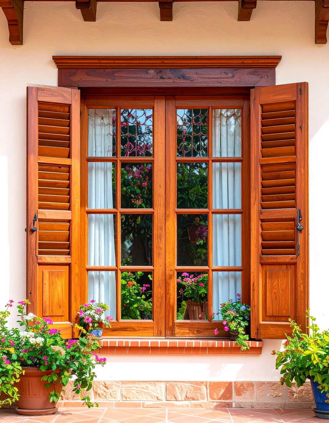 Double Hung Windows with Traditional Grid Patterns - 24 spanish style windows