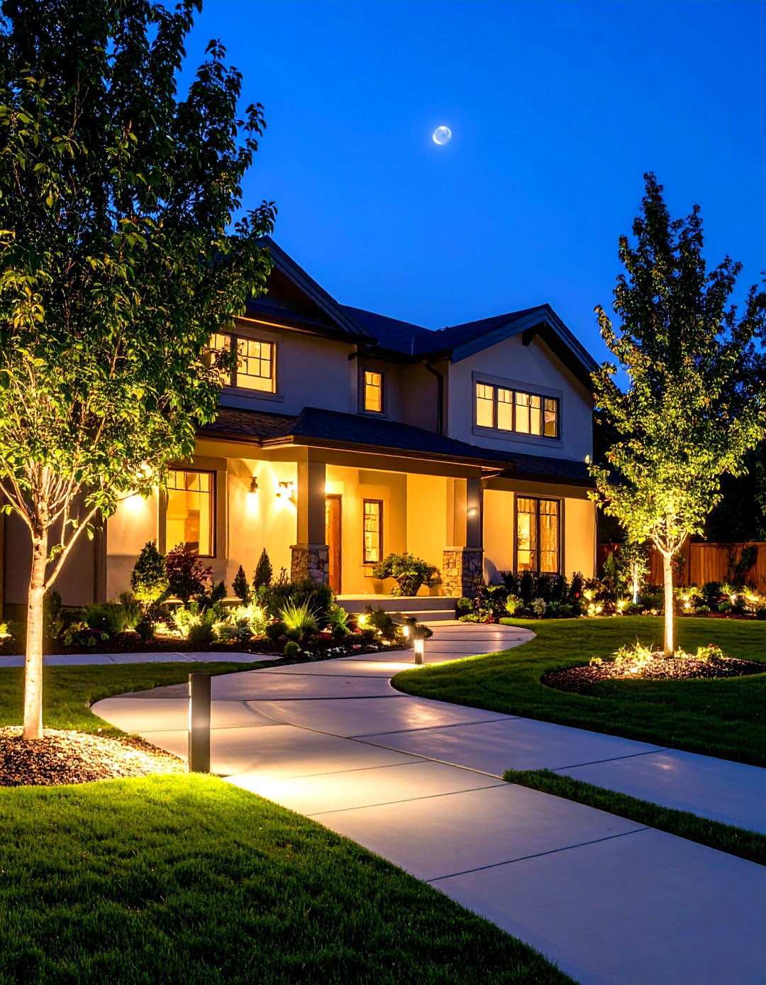 Downlighting and Moonlighting - 24 Landscape Lighting Ideas