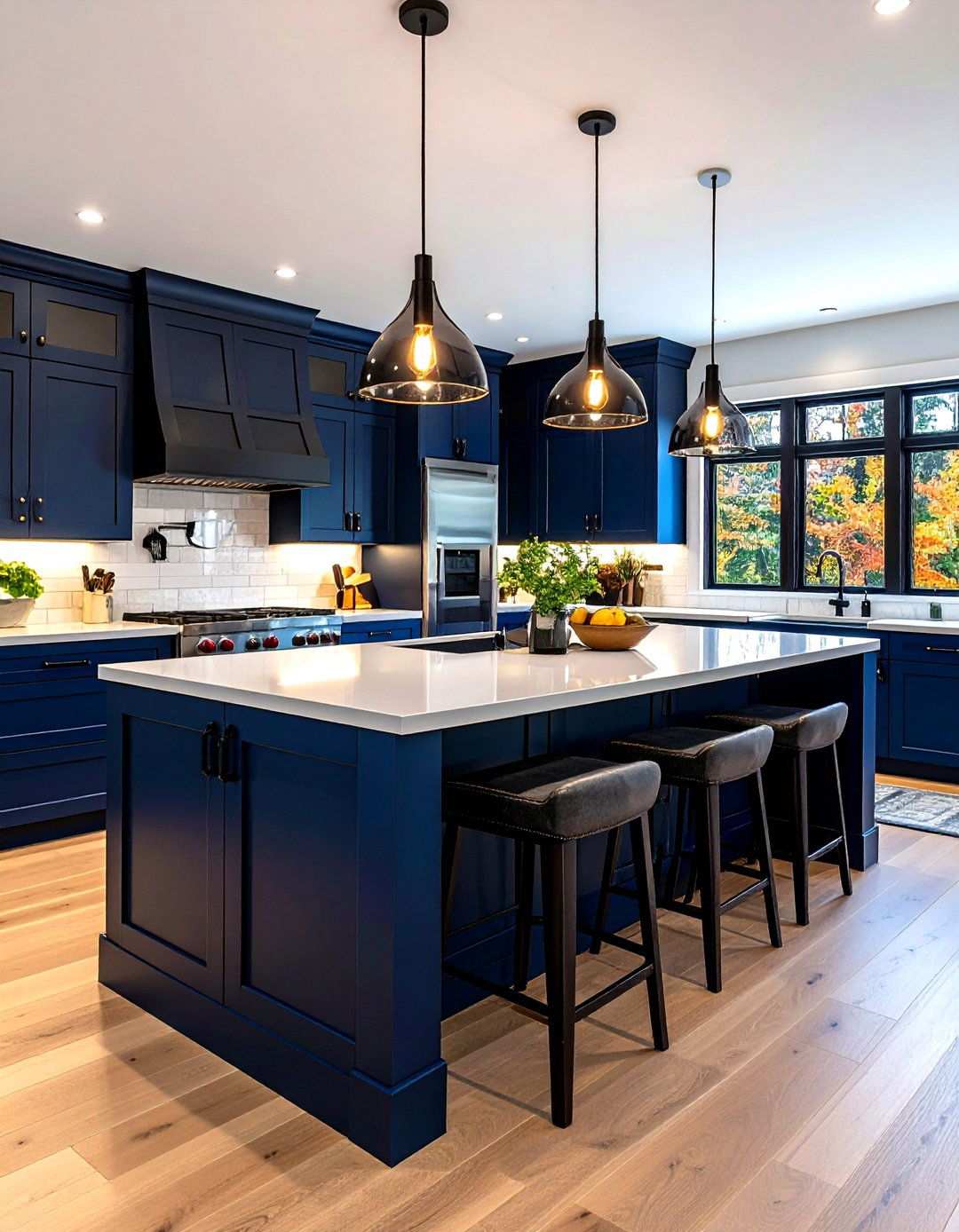 Dramatic Black Contemporary Shiplap Design - 24 Shiplap Kitchen Island Ideas